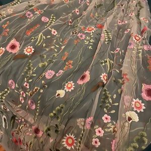 Floral Embroidered Wedding Veil